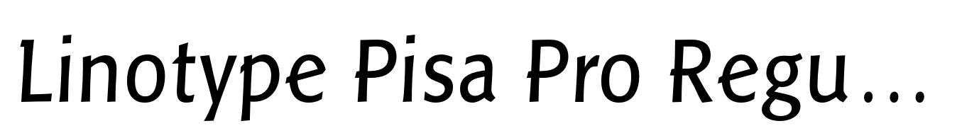 Linotype Pisa Pro Regular